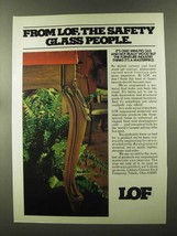 1973 LOF Libbey-Owens-Ford Ad - Safety Glass - $18.49