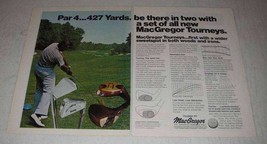 1973 MacGregor Tourney Golf Clubs Ad - Be There in Two - £14.53 GBP