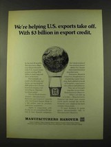 1973 Manufacturers Hanover Ad - Exports Take Off - £14.74 GBP