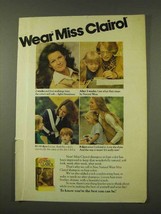 1973 Miss Clairol Hair Color Ad - Wear Miss Clairol - £14.50 GBP