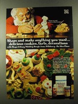 1973 Pillsbury&#39;s Best Flour Ad - Santa, Dough Boy - £14.56 GBP