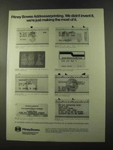 1973 Pitney-Bowes Addresser-Printer Ad - Didn't Invent - $18.49