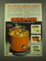 1973 Rival Crock-Pot Ad - Give Someone Genuine Original - £14.74 GBP