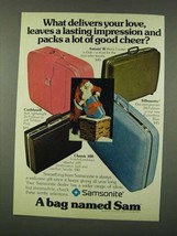 1973 Samsonite Luggage Ad - Saturn II, Caribbea II - £14.78 GBP