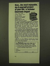 1973 Schober Electronic Organ Ad - Do-it-Yourself - £14.78 GBP