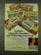 1973 Scott Scotties Tissues Ad - Takes the Boredom Out - £13.82 GBP