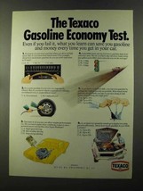 1973 Texaco Oil Ad - Gasoline Economy Test - $18.49