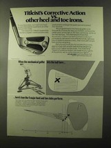 1973 Titleist Acushnet Golf Clubs Ad - Corrective - $18.49