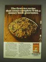 1973 Uncle Ben&#39;s Converted Rice Ad - A Guarantee - £15.01 GBP