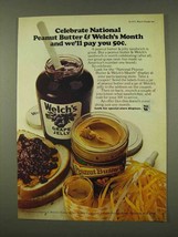 1973 Welch&#39;s Grape Jelly Ad - National Peanut Butter - £14.82 GBP