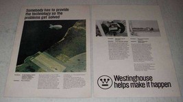 1973 Westinghouse TCOM Tethered Communications Ad - £14.44 GBP