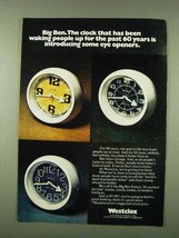 1973 Westclox Big Ben Futura Clock Ad - Eye Openers - £14.74 GBP
