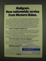 1973 Western Union Mailgram Ad - Nationwide Service - £13.82 GBP