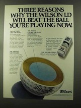1973 Wilson LD Golf Ball Ad - Three Reasons Why - £14.48 GBP