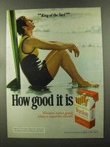 1973 Winston Cigarettes Ad - King of the Surf - How Good it Is - £14.54 GBP