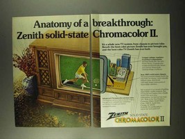 1973 Zenith Chromacolor II Television Ad - Breakthrough - £15.01 GBP