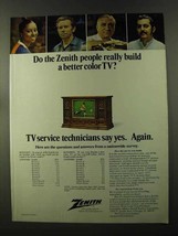 1973 Zenith TV Ad - Build a Better Color TV - $18.49