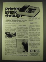 1974 Casio AS-P Electronic printing Calculator Ad - £14.50 GBP