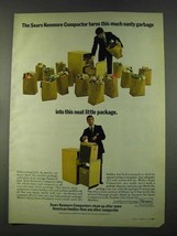 1974 Sears Kenmore Compactor Ad - Nasty Garbage - £14.78 GBP