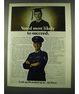 1974 U.S. Air Force Ad - Voted Most Likely to Succeed - £14.78 GBP