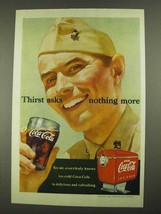 1951 Coca-Cola Soda Ad - Thirst Asks Nothing More - £14.61 GBP