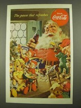 1953 Coca-Cola Soda Ad - Santa and Elves - £14.72 GBP