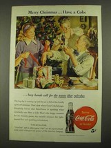 1946 Coca-Cola Soda Ad - Merry Christmas - £14.54 GBP