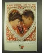 1959 Coca-Cola Soda Ad - Valentine - £14.77 GBP