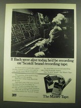 1974 3M Scotch Brand Recording Tape Ad - If Bach Alive - £14.54 GBP