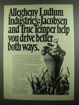 1974 Allegheny Ludlum Jacobsen and True Temper Ad - £13.89 GBP