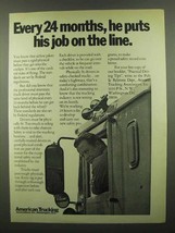 1974 ATA American Trucking Association Ad - Job on Line - £14.82 GBP