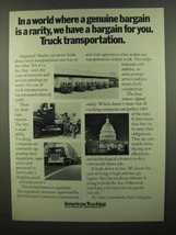 1974 ATA American Trucking Association Ad - Bargain - £14.85 GBP