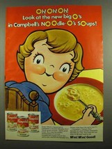 1974 Campbell&#39;s Chicken Noodle-O&#39;s Soup Ad - Big O&#39;s - £14.54 GBP