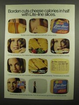 1974 Borden Lite-Line Cheese Ad - Cuts Calories in Half - $18.49