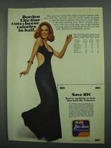 1974 Borden Lite-Line Cheese Ad - Cuts in Half - $18.49