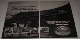 1974 Firestone Steel Radial 500 Tires Ad - Trouble - £14.54 GBP