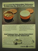 1974 General Electric Potscrubber Dishwasher Ad - £14.78 GBP