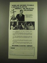 1974 Oklahoma Gas and Electric Company Ad - Raleigh - £14.78 GBP