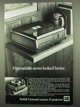 1974 Kodak Carousel Custom H Projector Ad - Dependable - £14.53 GBP