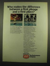 1974 Phillips 66 Oil Ad - First Plunge and First Place - £14.50 GBP