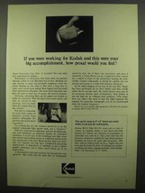 1974 Kodak RP/C Film SO-185 Ad - Accomplishment - £14.53 GBP