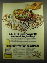 1974 Kraft Safflower Oil Ad - Great Beginnings - £14.54 GBP