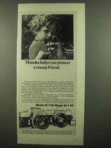 1974 Minolta SR-T 101/102 Camera Ad - Protect Friend - £14.50 GBP
