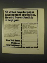 1974 New York Department of Commerce Ad - Specialists - £14.50 GBP