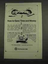 1974 Northwestern Bell Telephone Ad - Save Time - $18.49