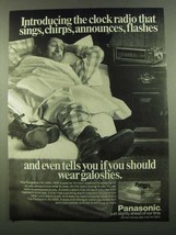 1974 Panasonic RC-6304 Clock Radio Ad - Sings, Chirps - $18.49
