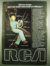 1974 RCA Electronics Ad - Car Built-In Reflexes - $18.49