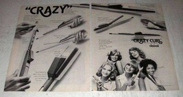 1975 Clairol Crazy Curl Steam Styling Wand Ad - £13.80 GBP