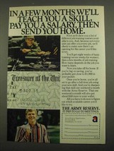 1974 U.S. Army Reserve Ad - We&#39;ll Teach You a Skill - £14.54 GBP
