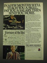 1974 U.S. Army Reserve Ad - We&#39;ll Teach You a Skill - $18.49